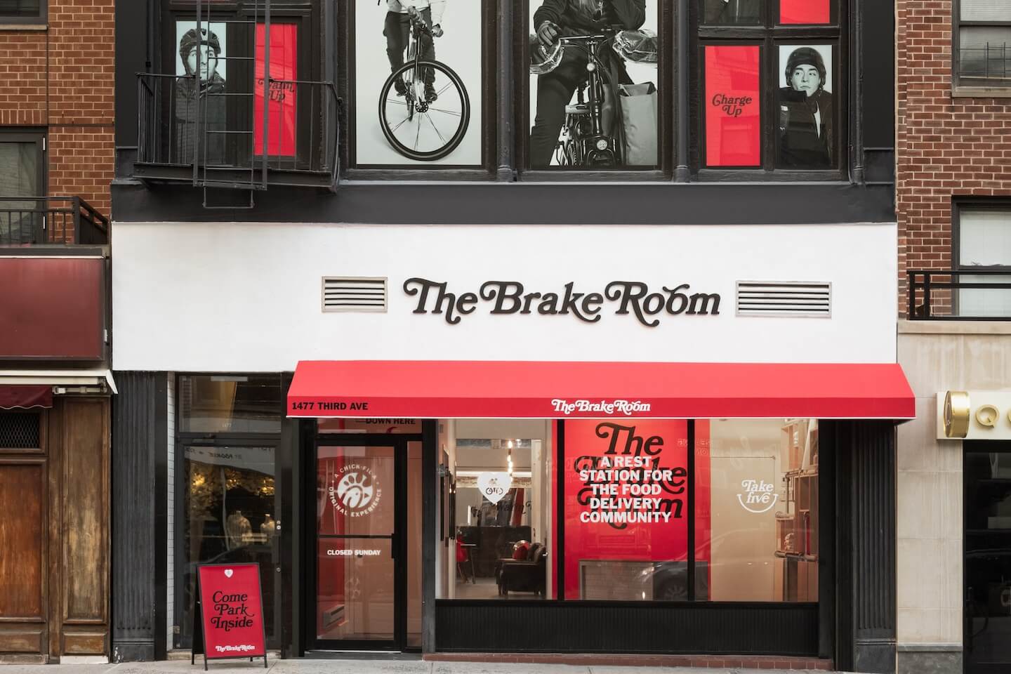 The Brake Room For Food Delivery Workers Chick fil A the-brake-room-for-food-delivery-workers-chick-fil-a